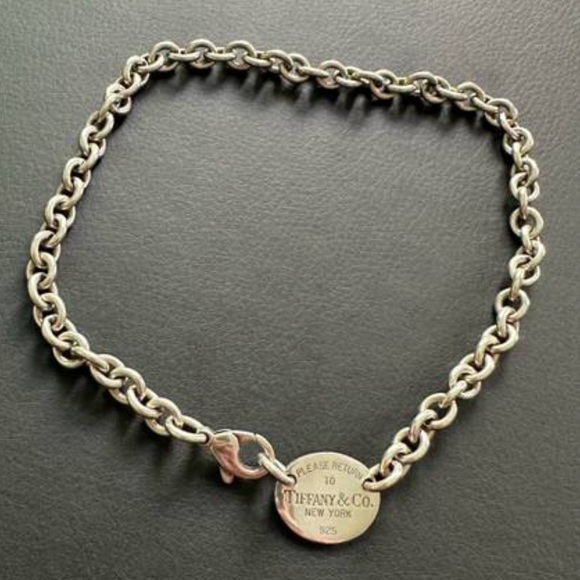 Tiffany’s Oval Return to Tiffany Chocker Necklace sterling 925 - Picture 3 of 6